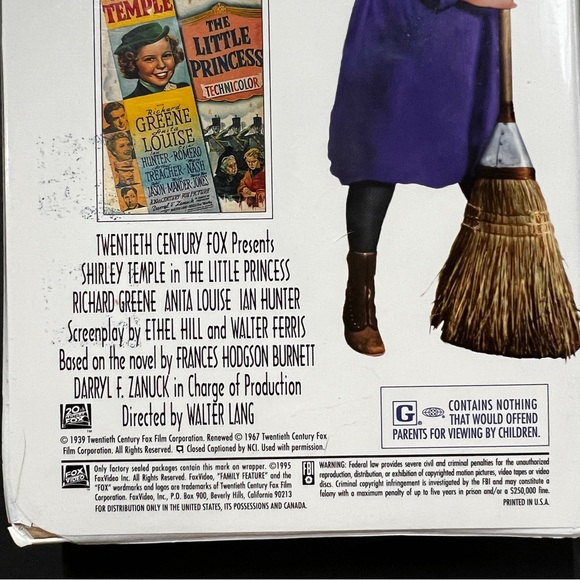 Shirley Temple NEW/Sealed VHS 20th Century Fox Movie Collection Tapes 16 & 17 - Picture 12 of 12